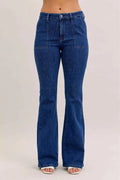 Judy Blue High Waist Flare Jeans with Front Patch Pockets