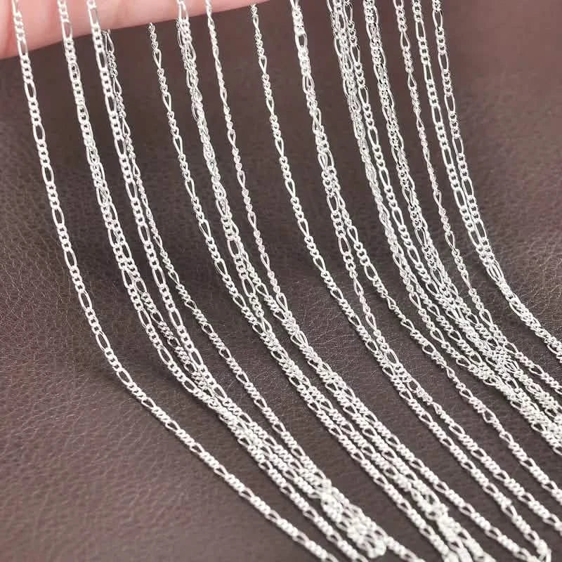 Exquisite Copper Necklace Chain, 16–30in Adjustable, 925 Silver Plated by DailySale