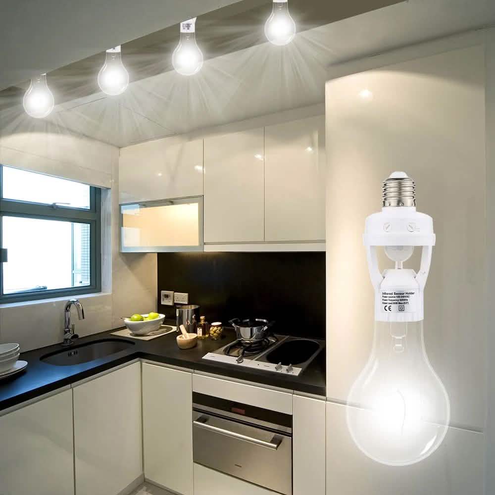 360 Degree Detection PIR Infrared Motion Sensor E27 LED Light by DailySale