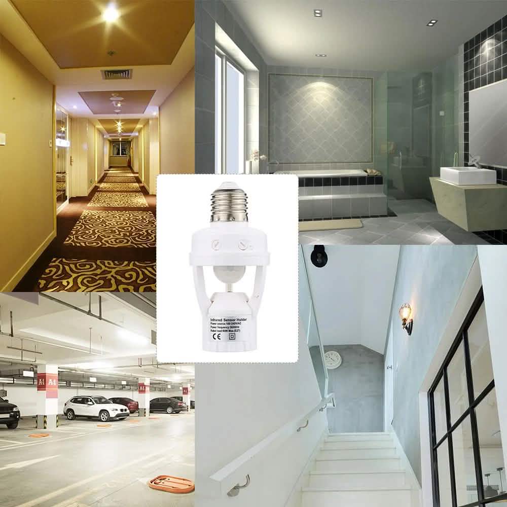 360 Degree Detection PIR Infrared Motion Sensor E27 LED Light by DailySale