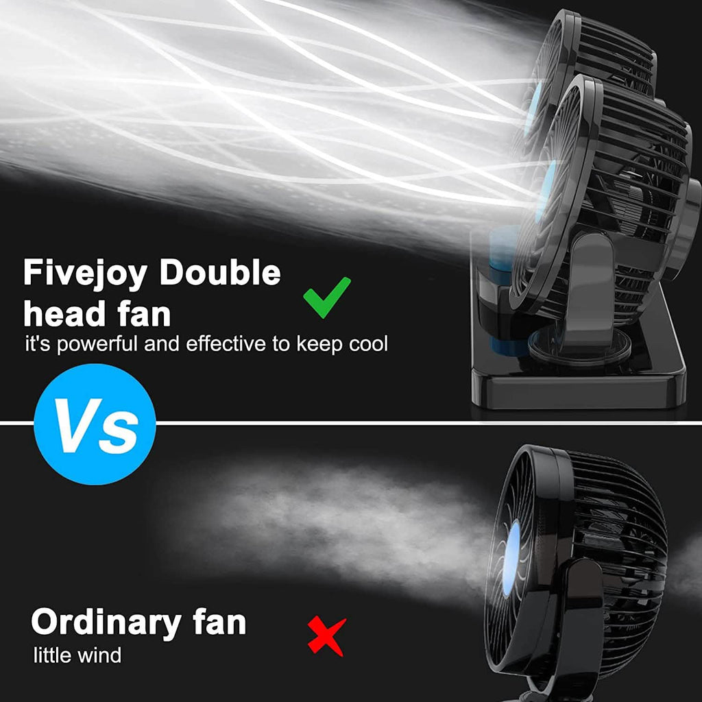 360 Degree Rotatable Car Fan by DailySale