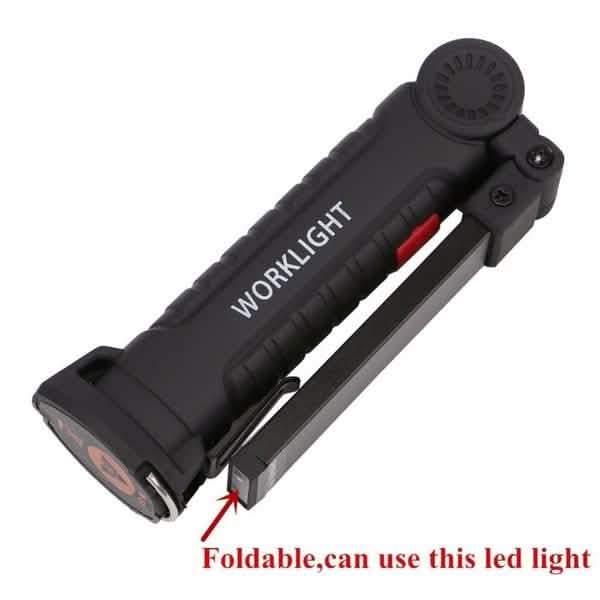 360° Rotation Inspection Lamp LED + COB Flexible Cordless Rechargeable Work Light by DailySale