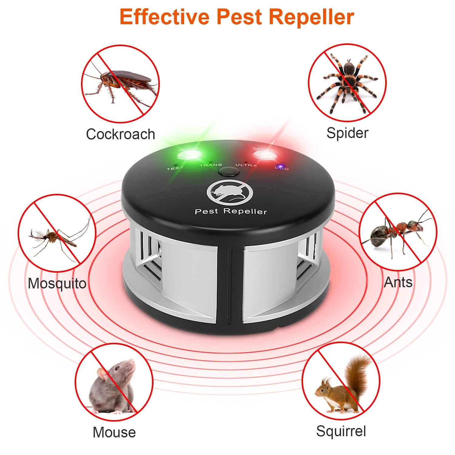 360° Ultrasonic Pest Repeller Electronic Plug-in Pest Control by DailySale