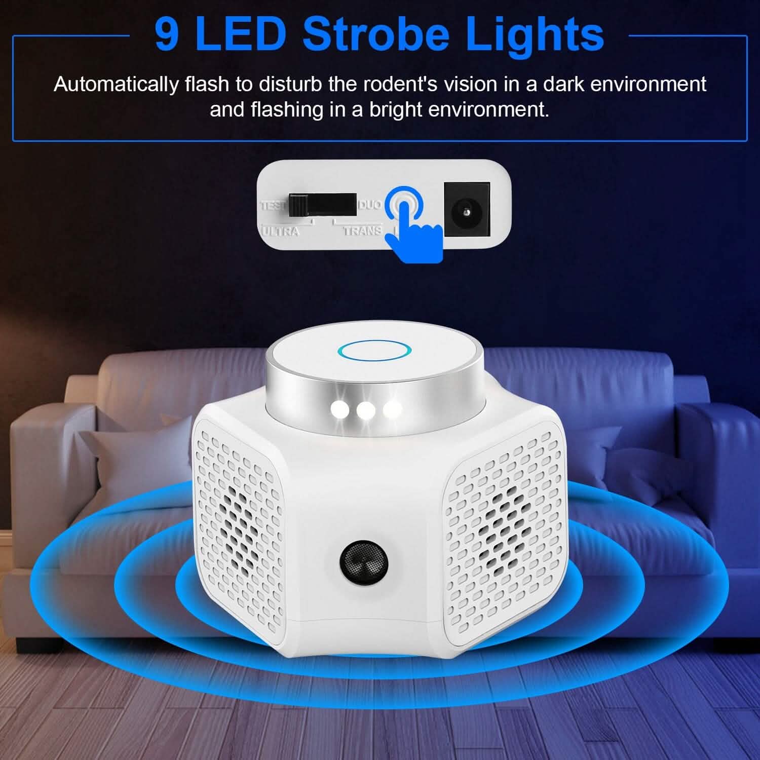 360° Ultrasonic Rodent Chaser Electronic Plug-in Mouse Control by DailySale