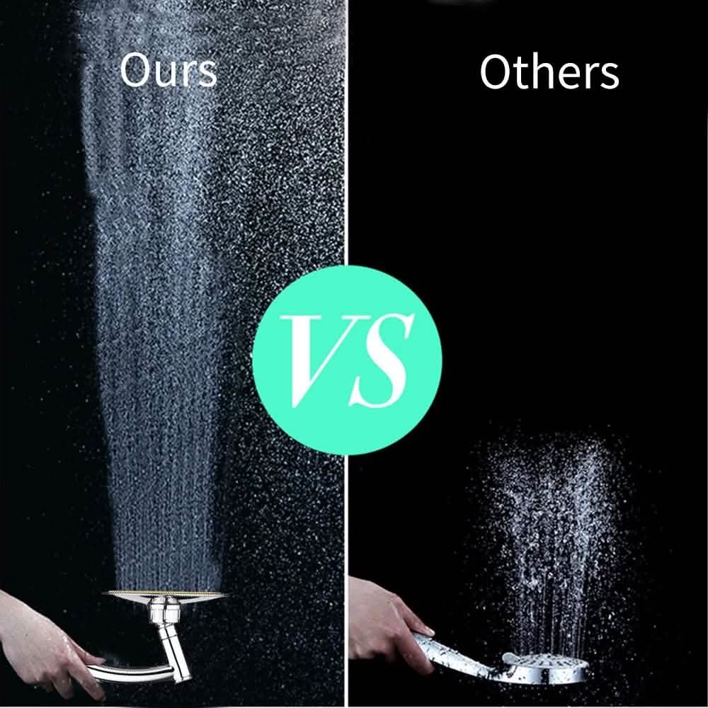 360°Rotatable Adjustable Bathroom Rain Shower Head Spray by DailySale
