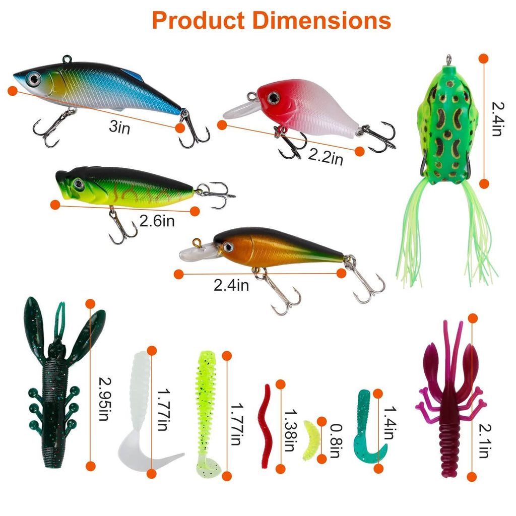 383-Piece: Fishing Lures Tackle Box by DailySale
