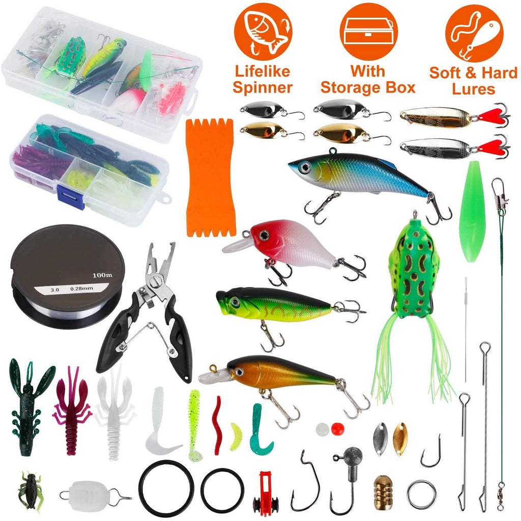 383-Piece: Fishing Lures Tackle Box by DailySale