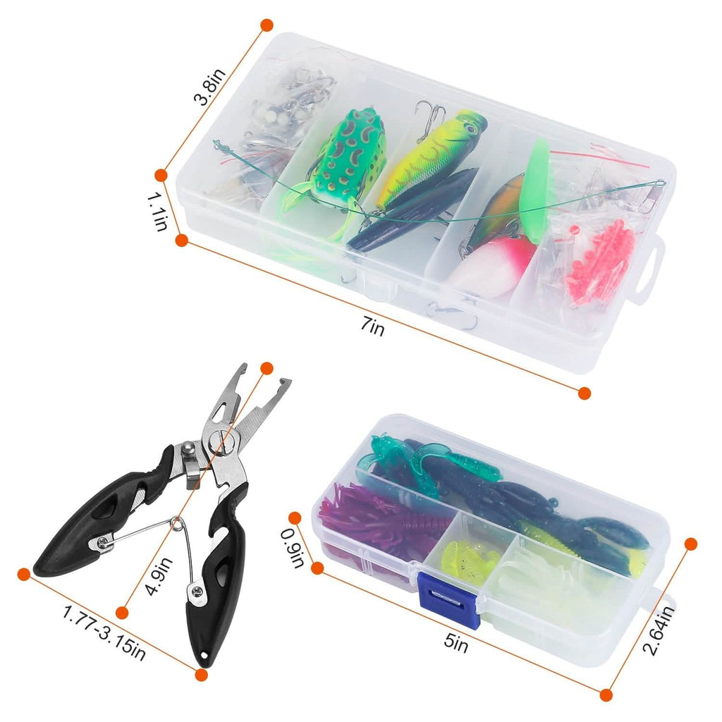 383-Piece: Fishing Lures Tackle Box by DailySale