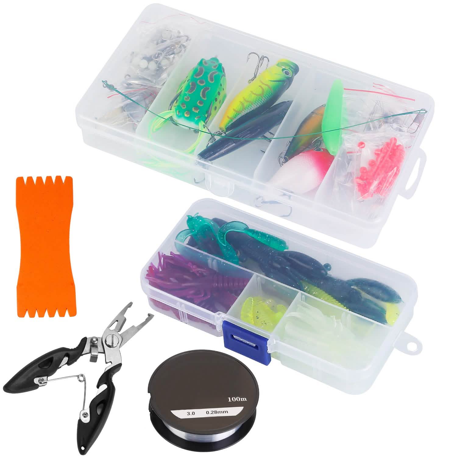 383-Piece: Fishing Lures Tackle Box by DailySale