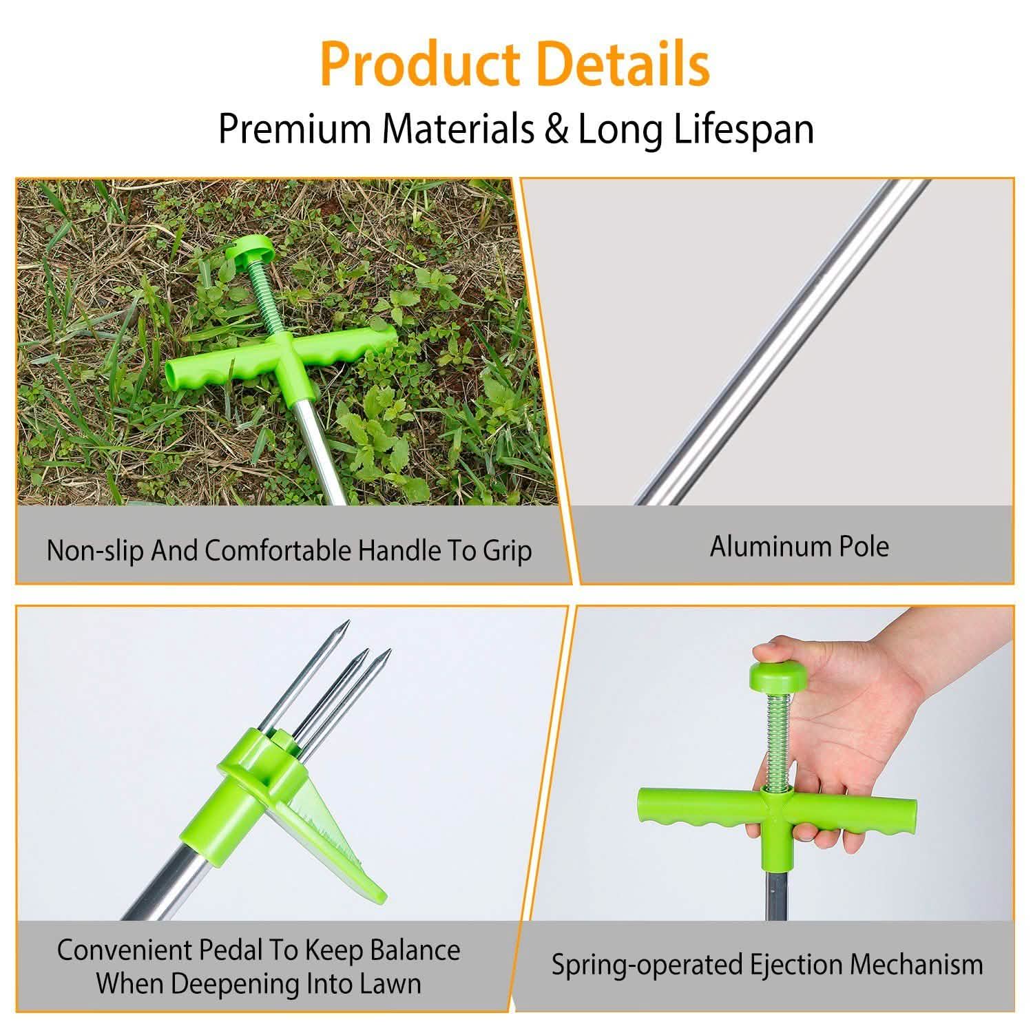 38.98" Weed Puller Twister Stand Up Root Removal by DailySale