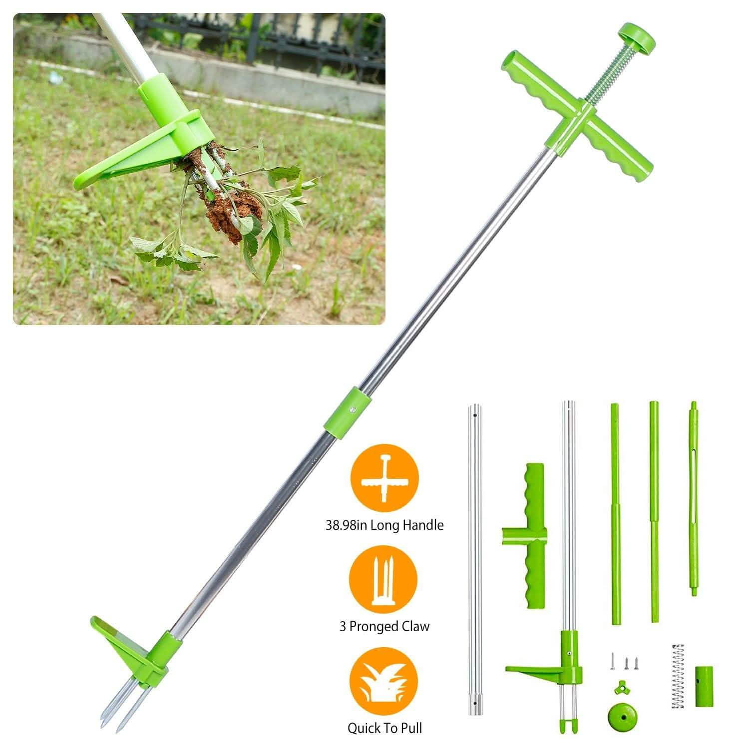 38.98" Weed Puller Twister Stand Up Root Removal by DailySale