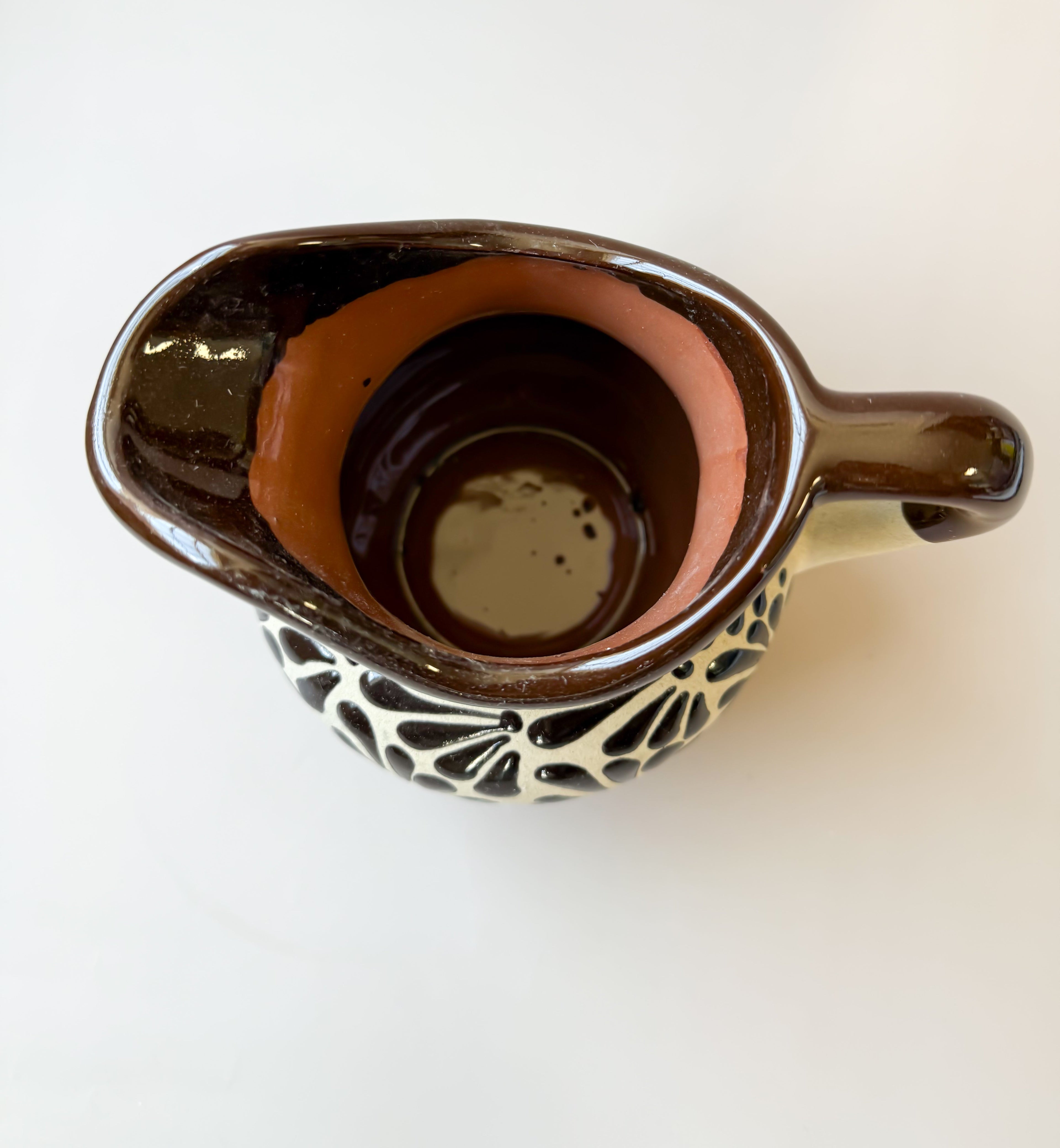 Talavera Style Clay Pitcher - Engobe Jarra Barro by TheMexHub