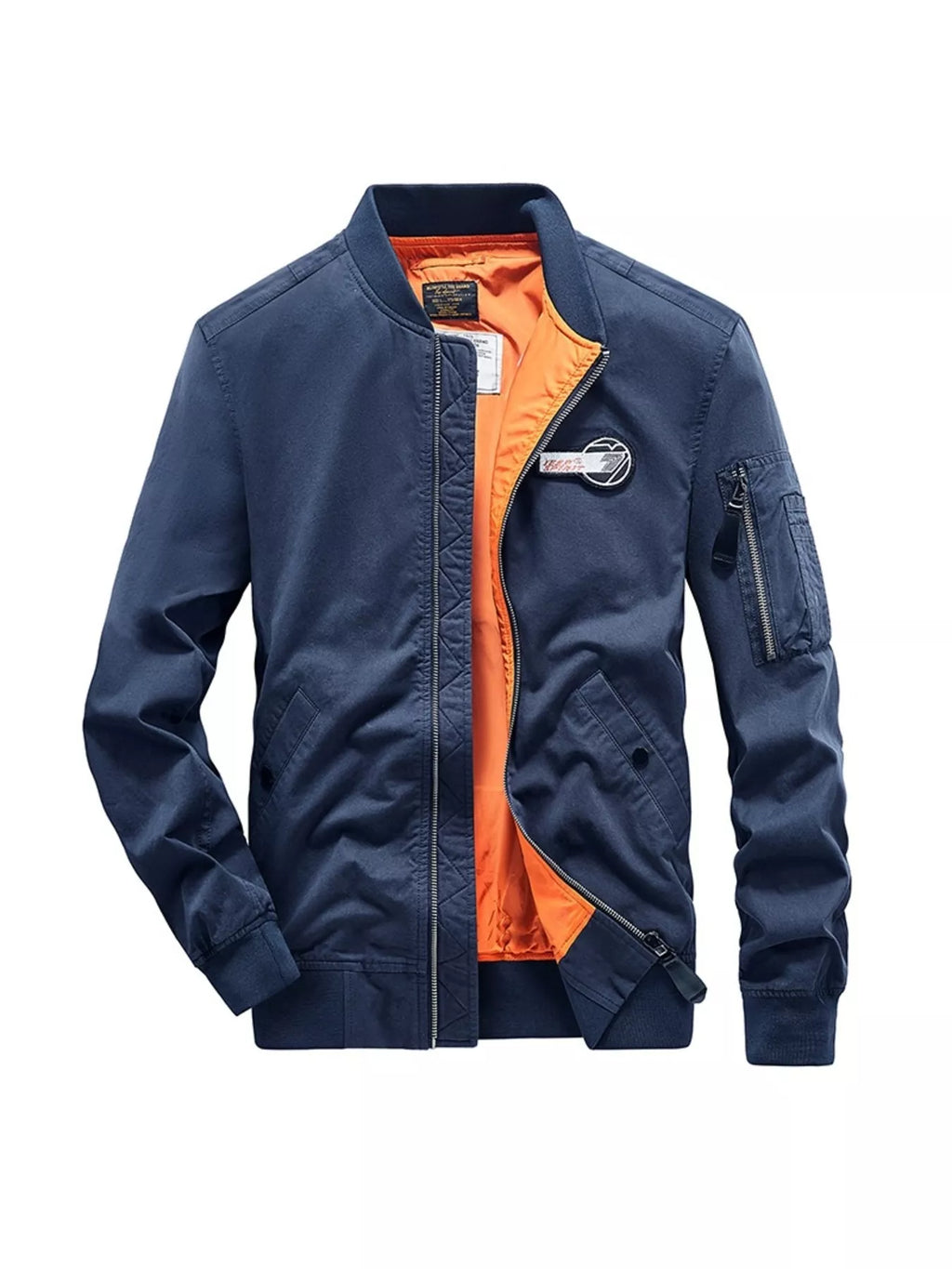 Men's Plus Size Casual Lightweight Bomber Jacket