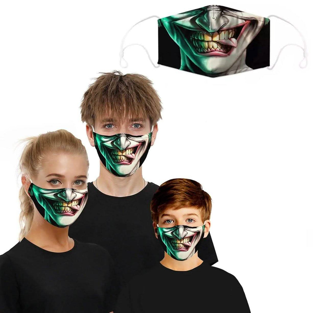 3D Halloween Special Scary Faces Reusable Face Masks by DailySale