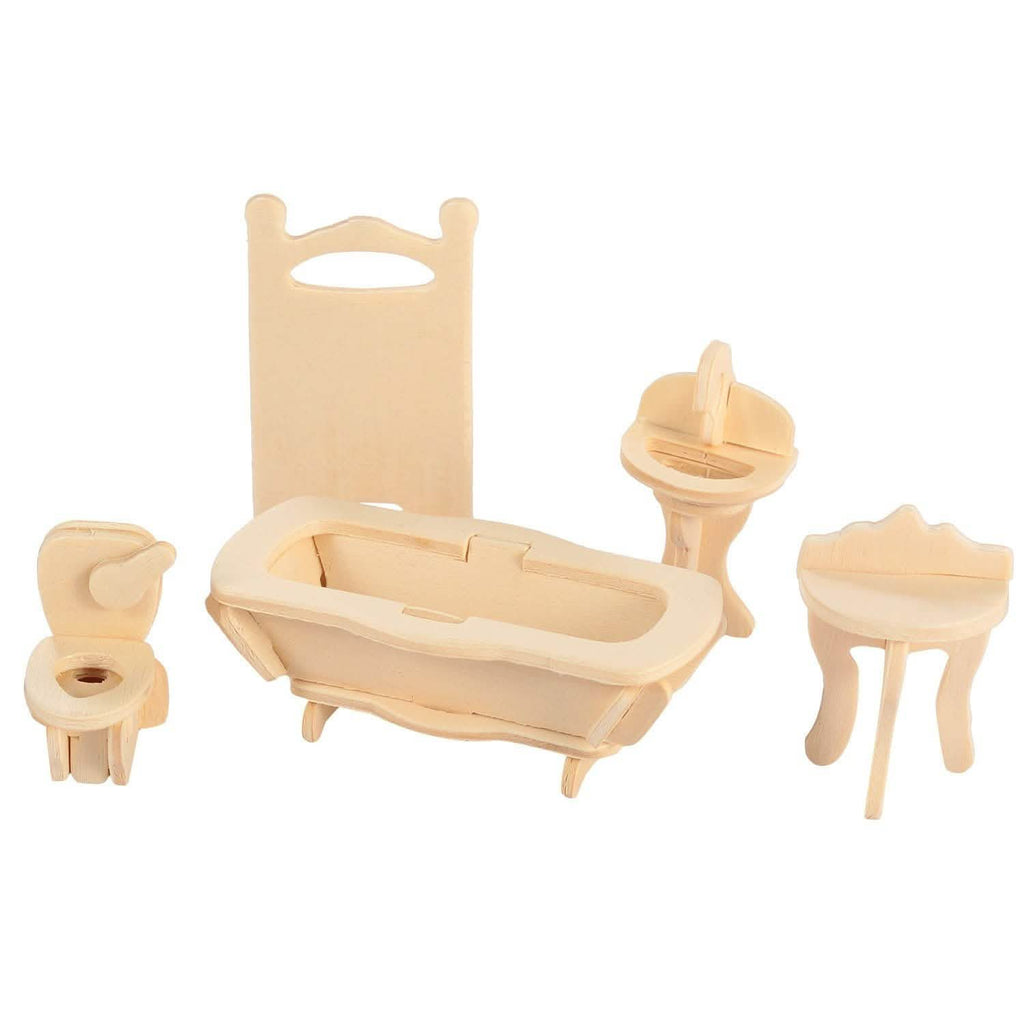 3D Wooden Dollhouse Furniture Puzzles by DailySale