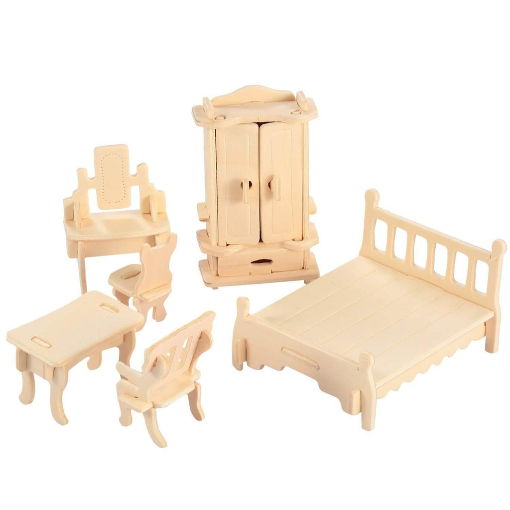 3D Wooden Dollhouse Furniture Puzzles by DailySale