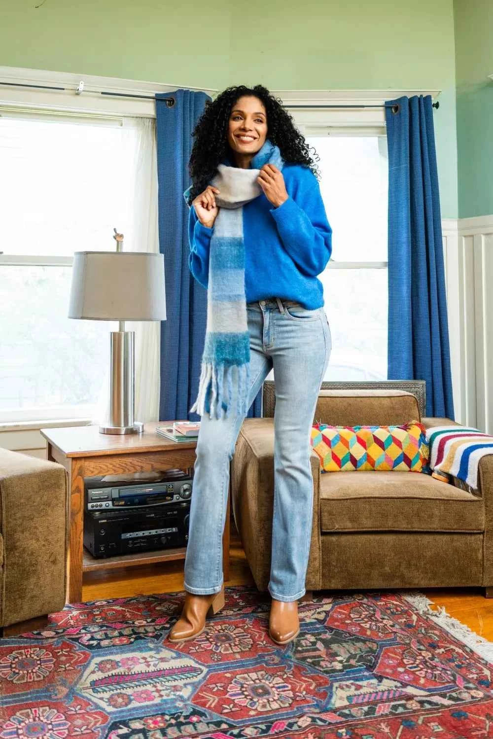 Judy Blue Mid Rise Thermal Bootcut Jeans