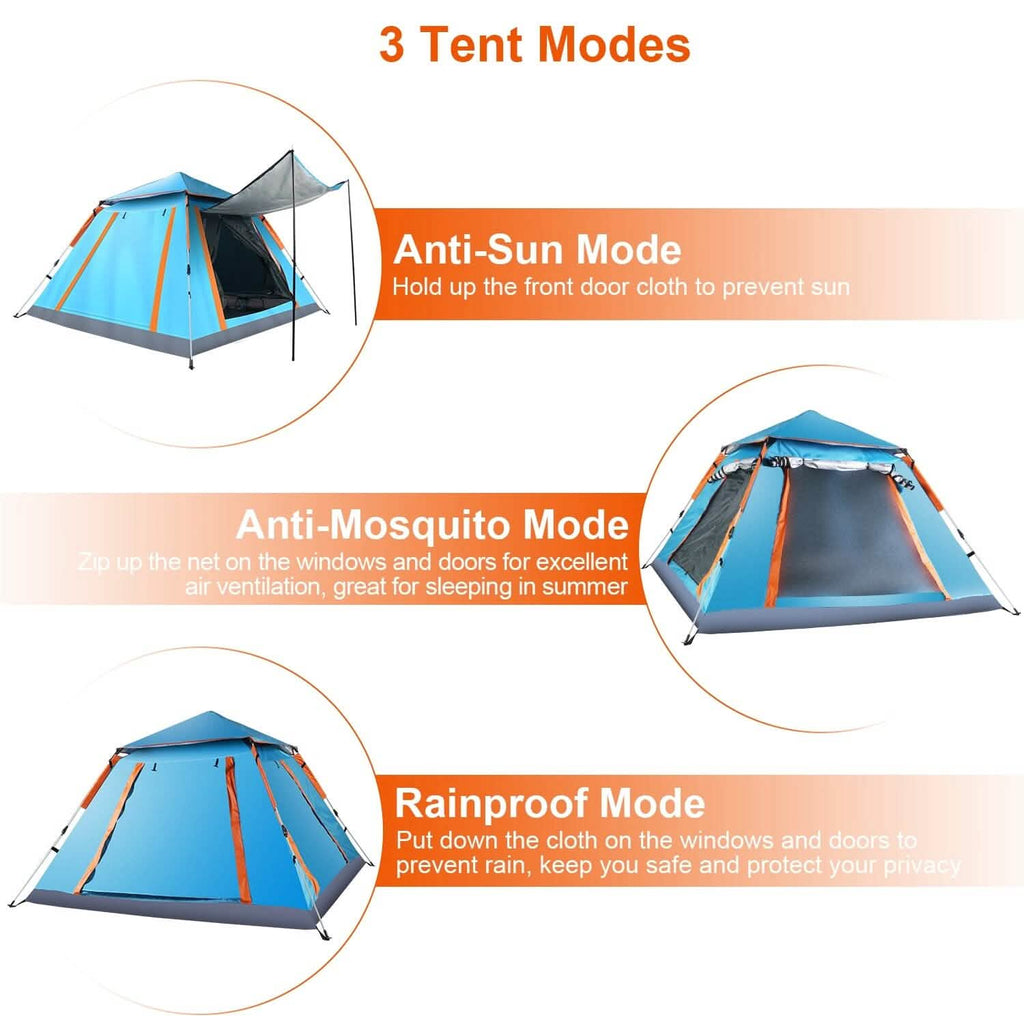 4-5 Person Camping Tent Outdoor Foldable Waterproof Tent by DailySale