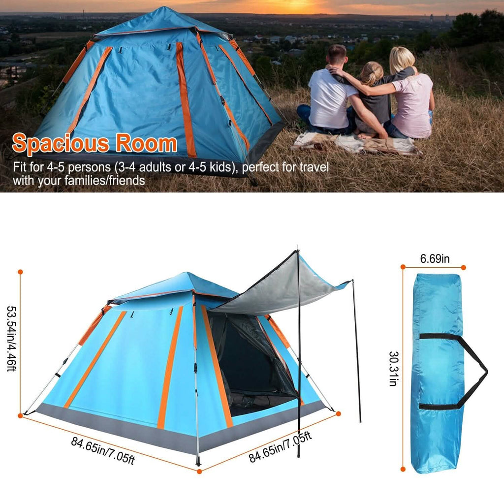 4-5 Person Camping Tent Outdoor Foldable Waterproof Tent by DailySale