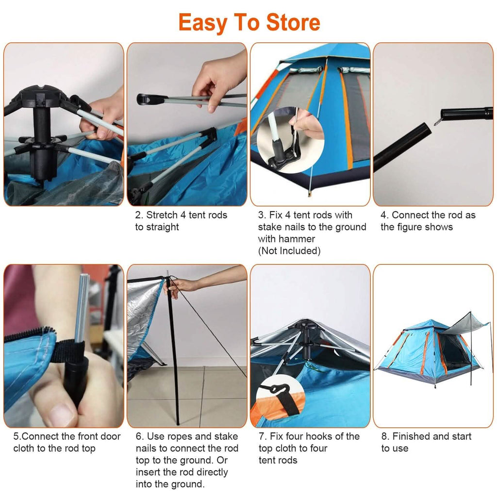 4-5 Person Camping Tent Outdoor Foldable Waterproof Tent by DailySale
