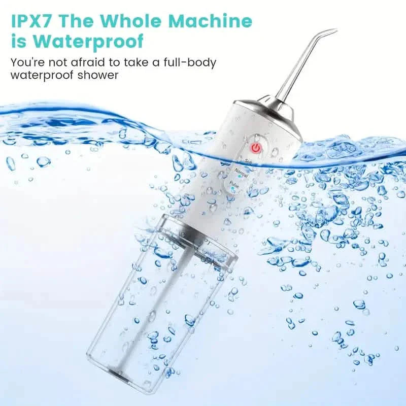 4-in-1 Cordless Water Flossers Oral Irrigator With DIY Mode 4 Jet Tips by DailySale