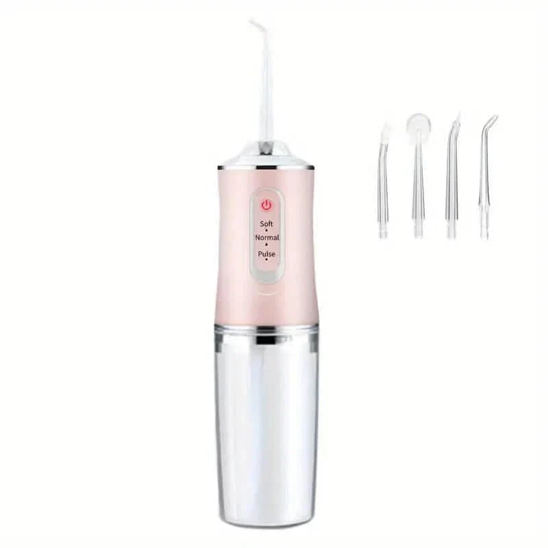 4-in-1 Cordless Water Flossers Oral Irrigator With DIY Mode 4 Jet Tips by DailySale