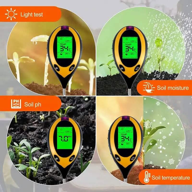 4-in-1 Digital Soil Moisture Meter by DailySale
