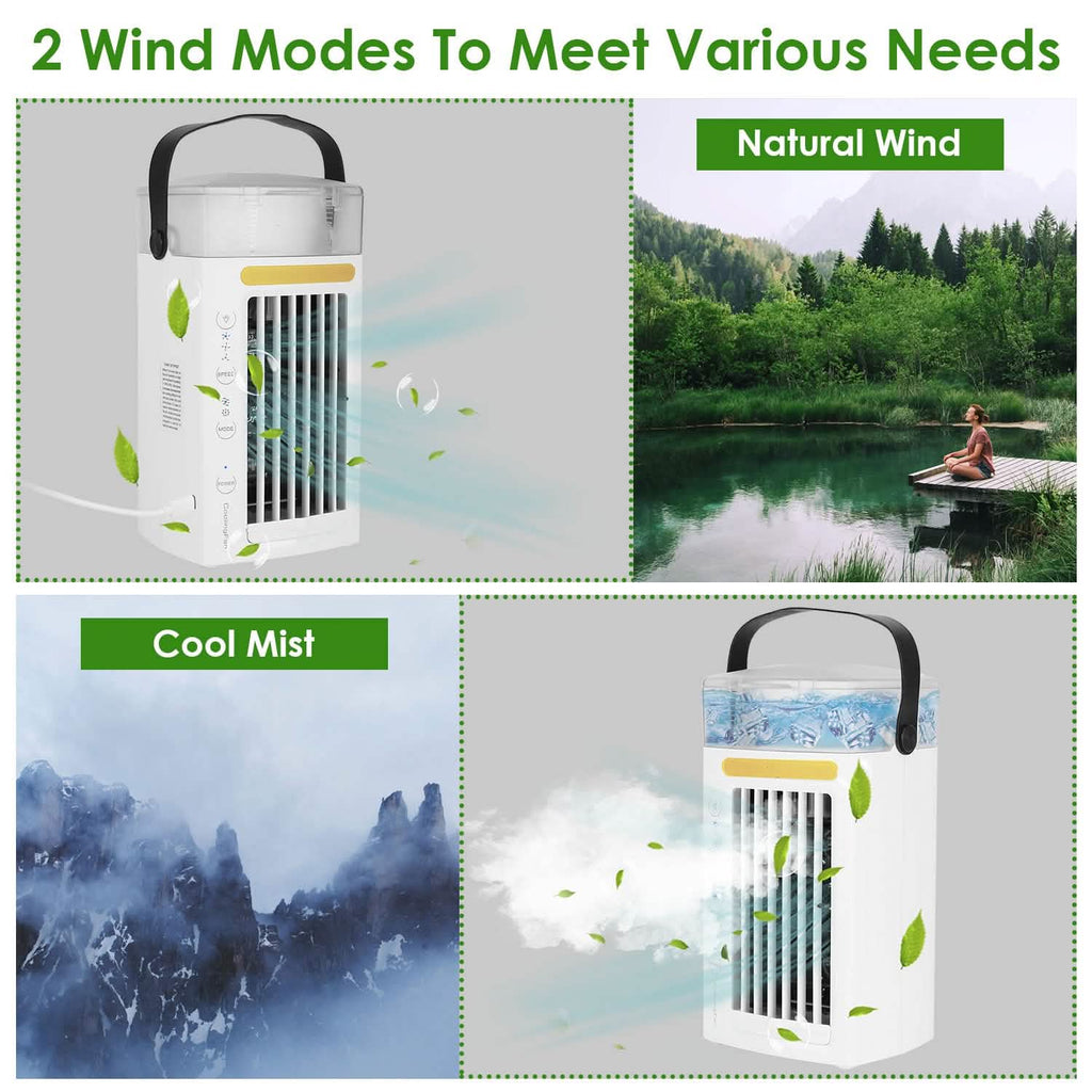 4-in-1 Evaporative Air Cooler Water Mist Cooling Fan by DailySale