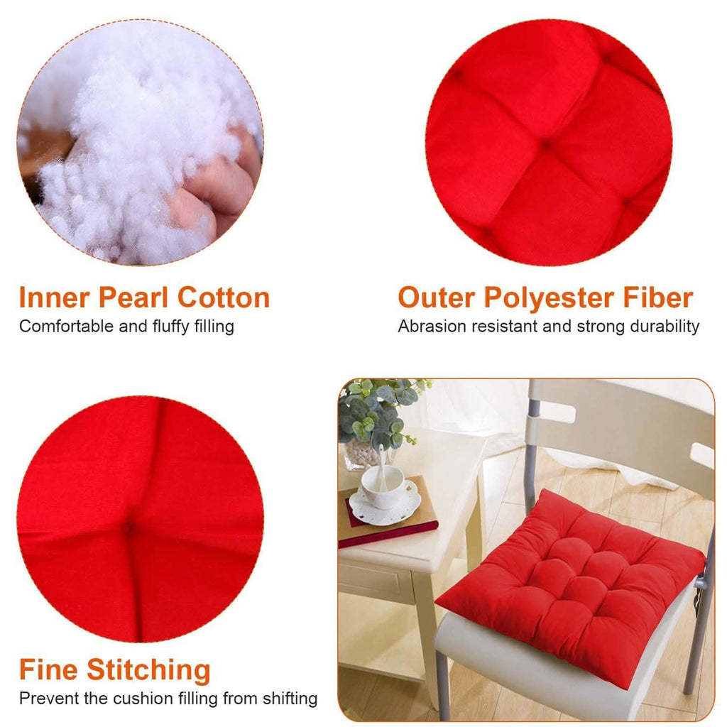 4-Pack: Chair Cushion Pads Pillow by DailySale