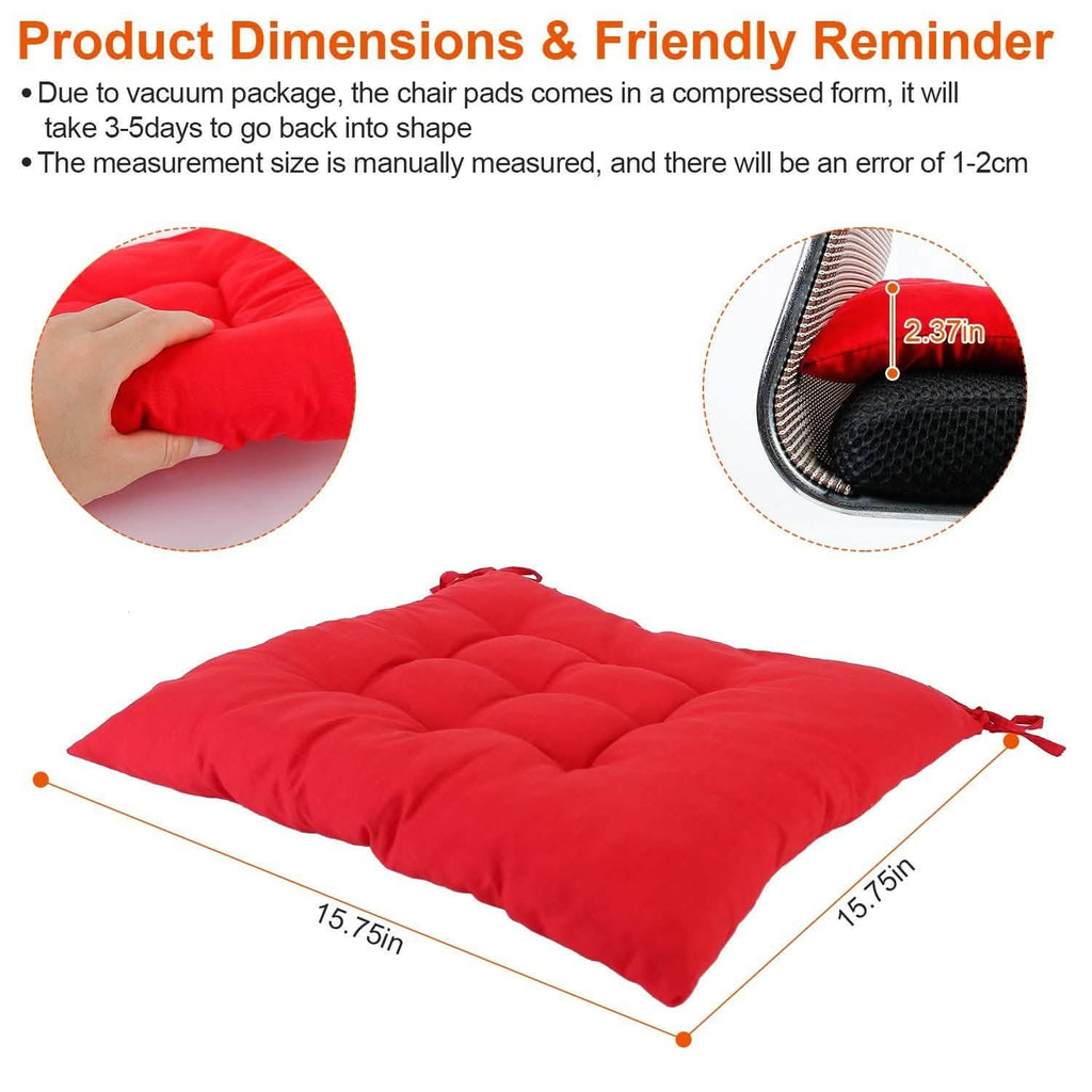 4-Pack: Chair Cushion Pads Pillow by DailySale