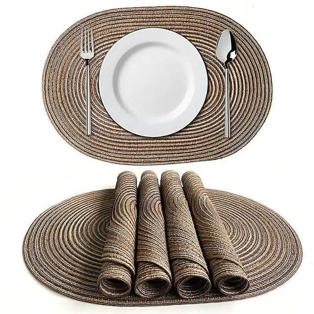 4-Pack: Cotton Oval Dining Mat by DailySale