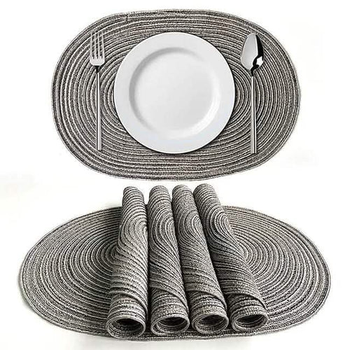 4-Pack: Cotton Oval Dining Mat by DailySale