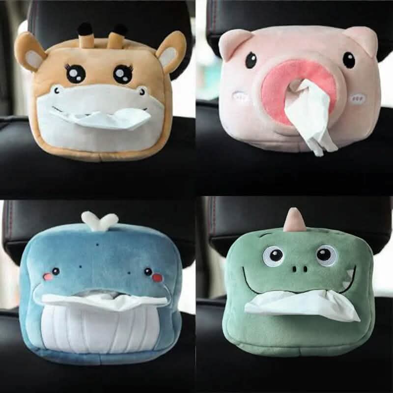 4-Pack: Cute Cartoon Car Tissue Box by DailySale