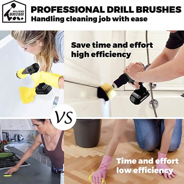 4-Pack: Electric Scrubber Cleaning Brushes by DailySale
