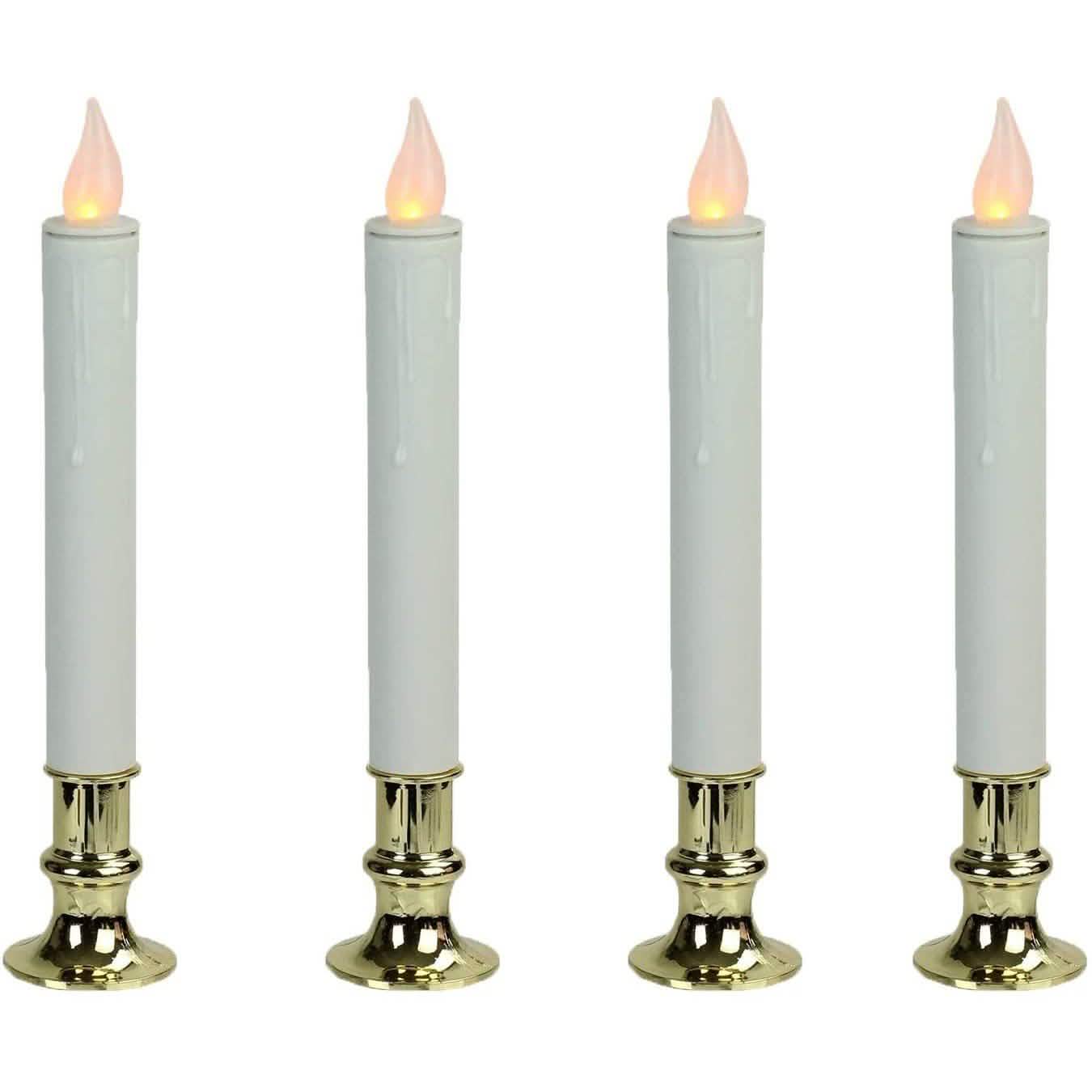 4-Pack: Elegant Glow Candle 9” Flameless Battery Taper by DailySale