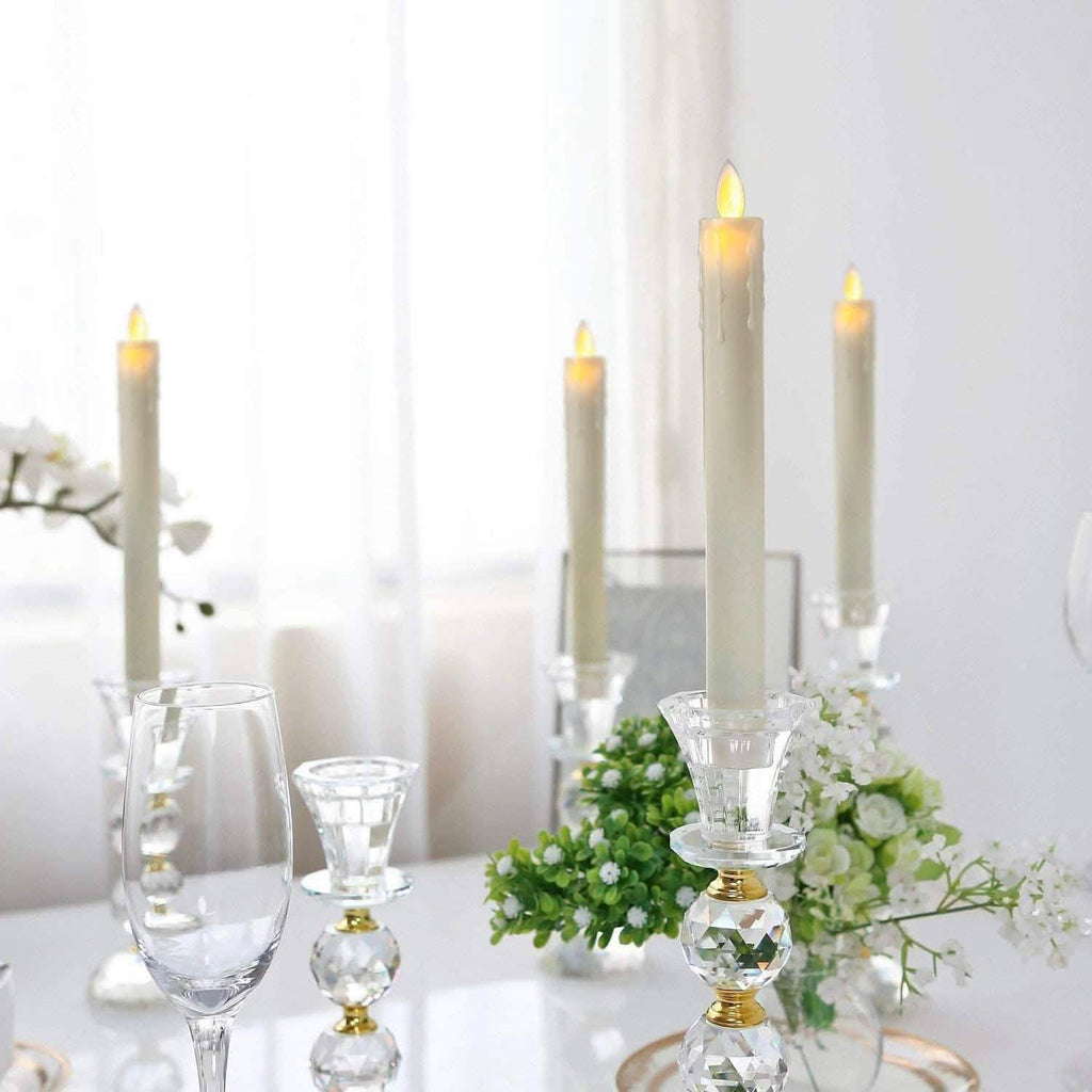 4-Pack: Elegant Glow Candle 9” Flameless Battery Taper by DailySale