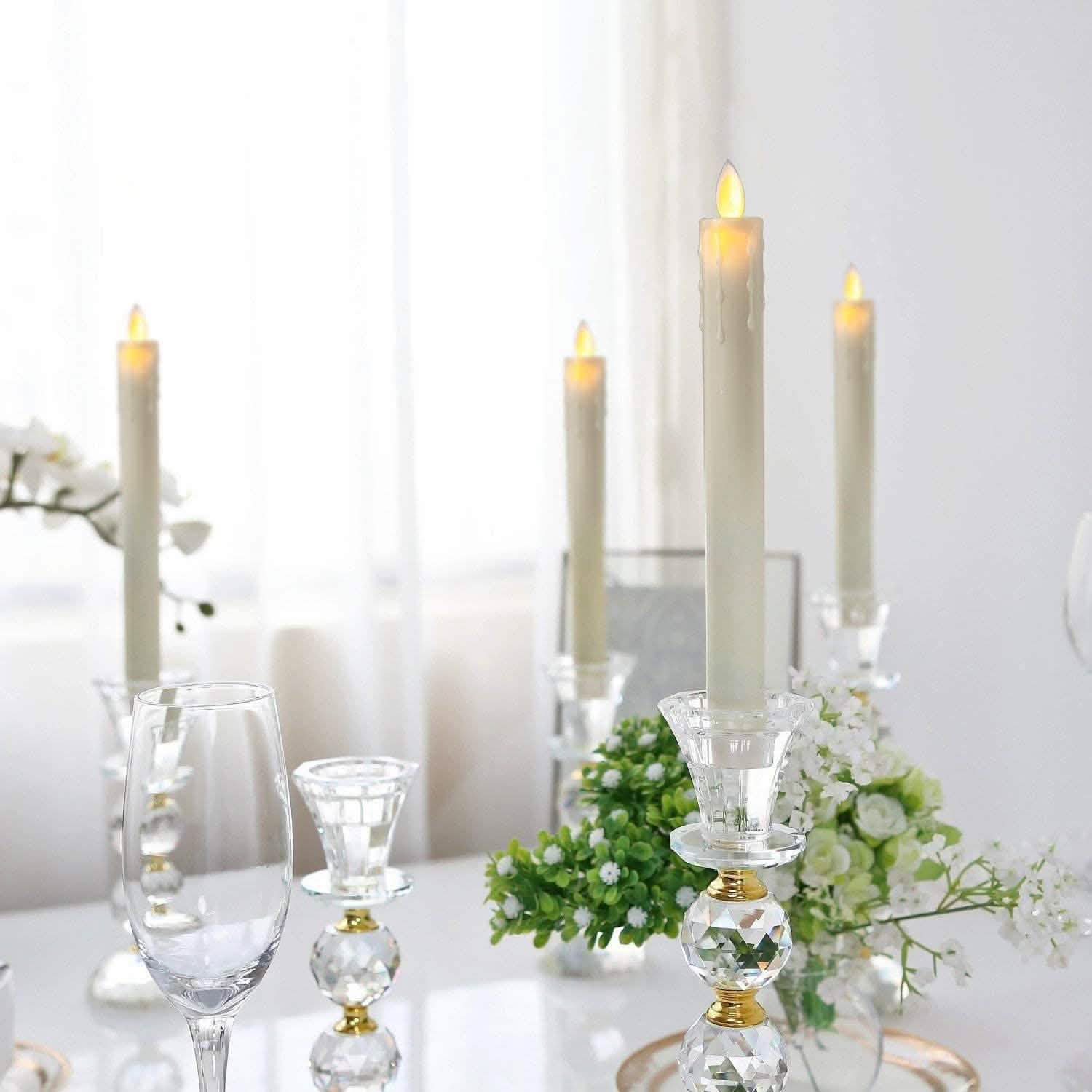 4-Pack: Elegant Glow Candle 9” Flameless Battery Taper by DailySale