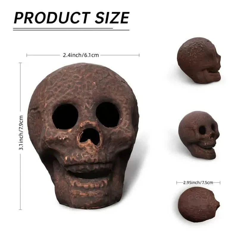 4-Pack: Halloween Fire Pit Skull Ceramic Props by DailySale
