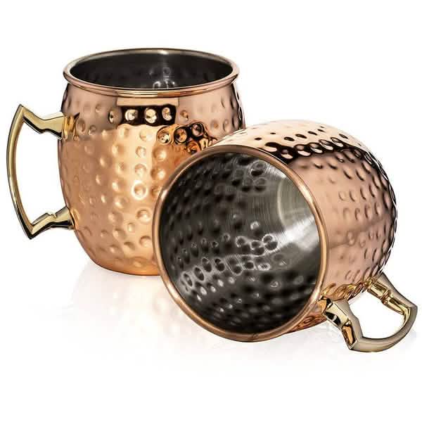 4-Pack: Hammered Copper Plated Moscow Mule Mug by DailySale