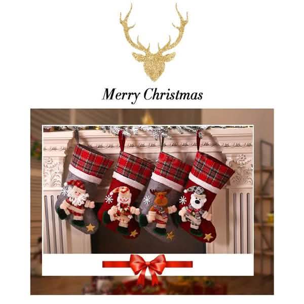 4-Pack: New Style Creative Doll Christmas Socks by DailySale