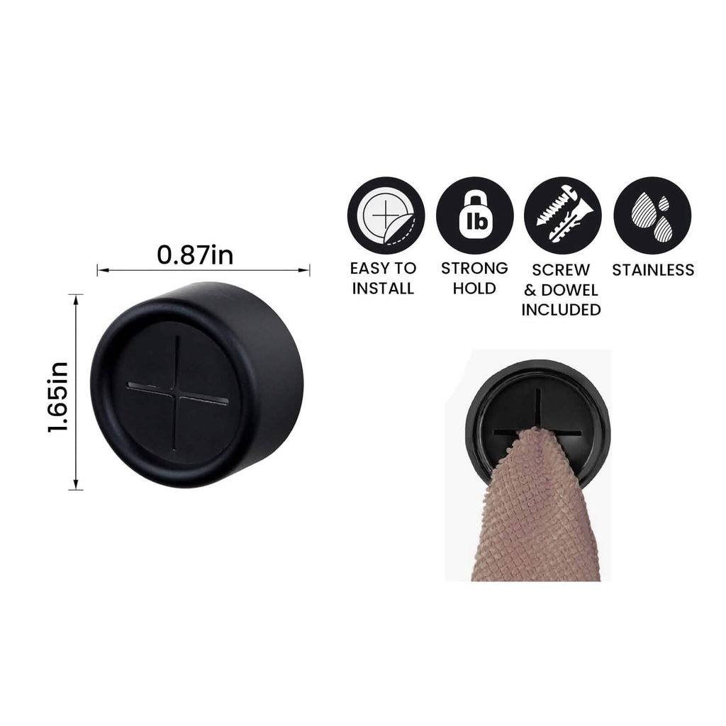 4-Pack: Portable Towel Holder Hooks Tool Kitchen Organization, Bathroom Accessories Gadget by DailySale