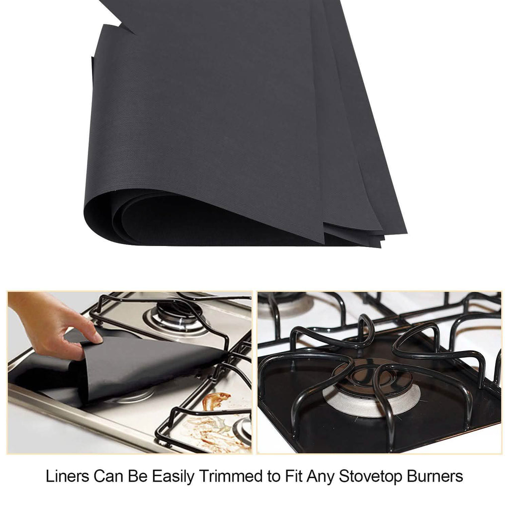 4-Pack: Reusable Nonstick Overtop Burner Protector Liner by DailySale