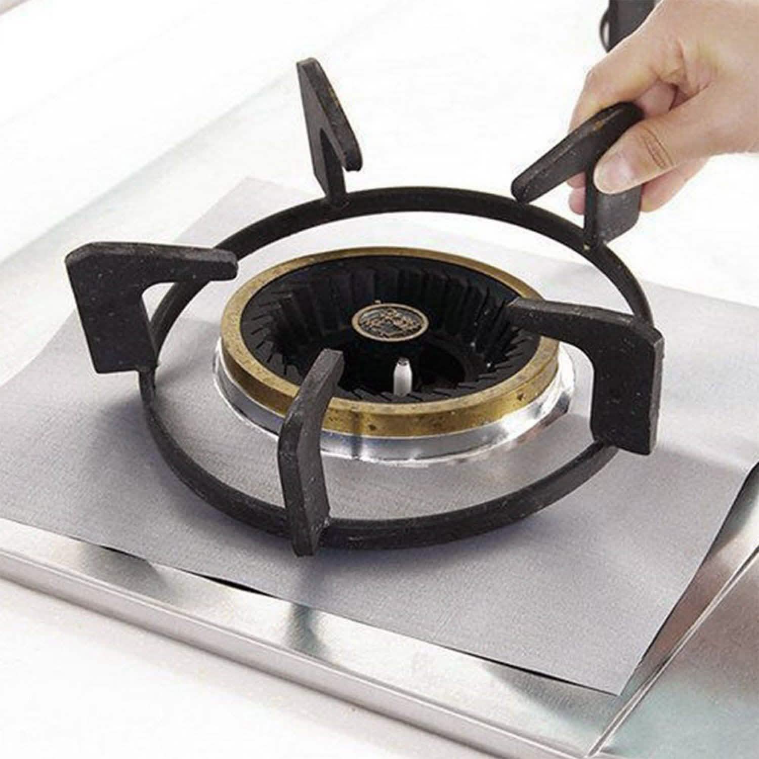4-Pack: Reusable Nonstick Overtop Burner Protector Liner by DailySale
