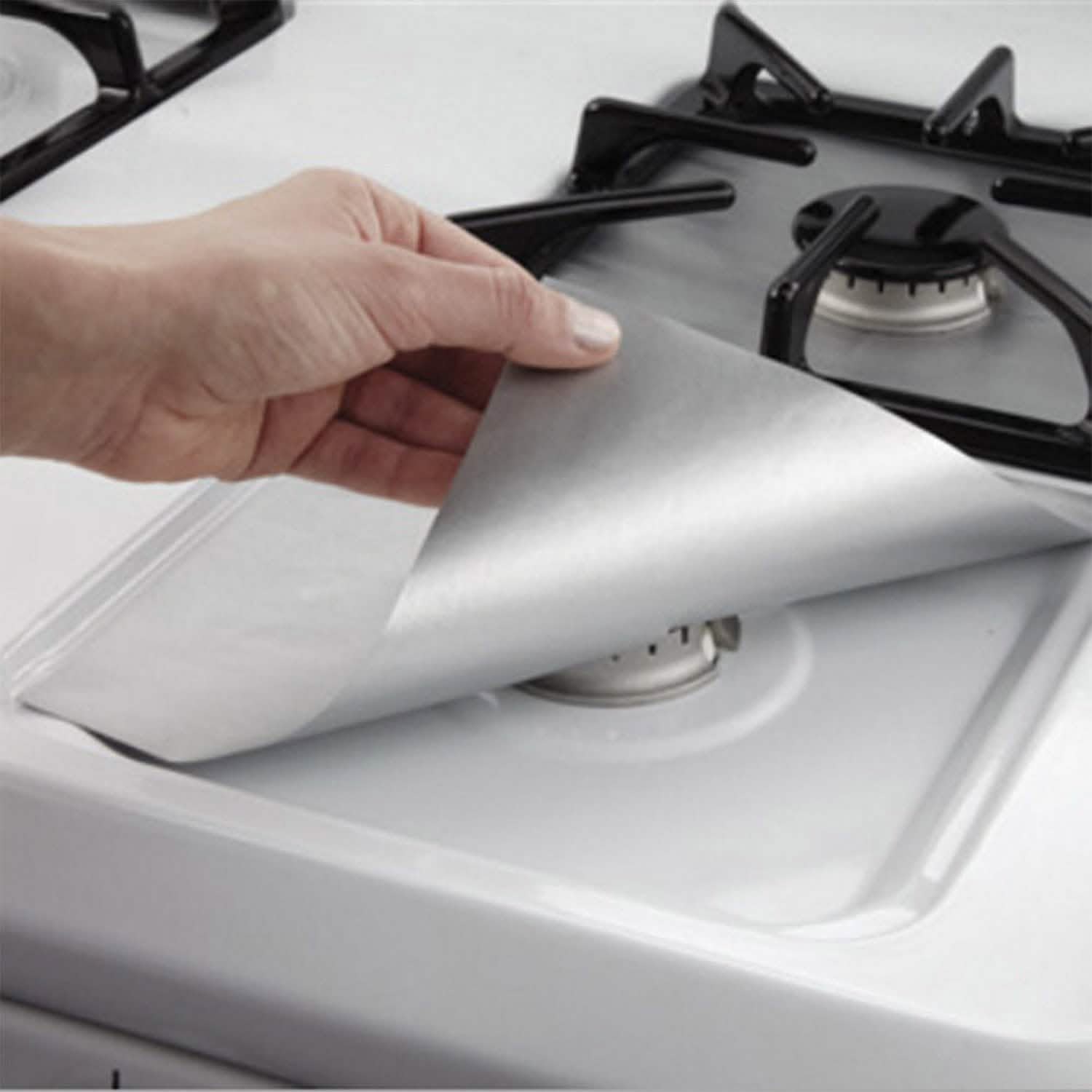 4-Pack: Reusable Nonstick Overtop Burner Protector Liner by DailySale