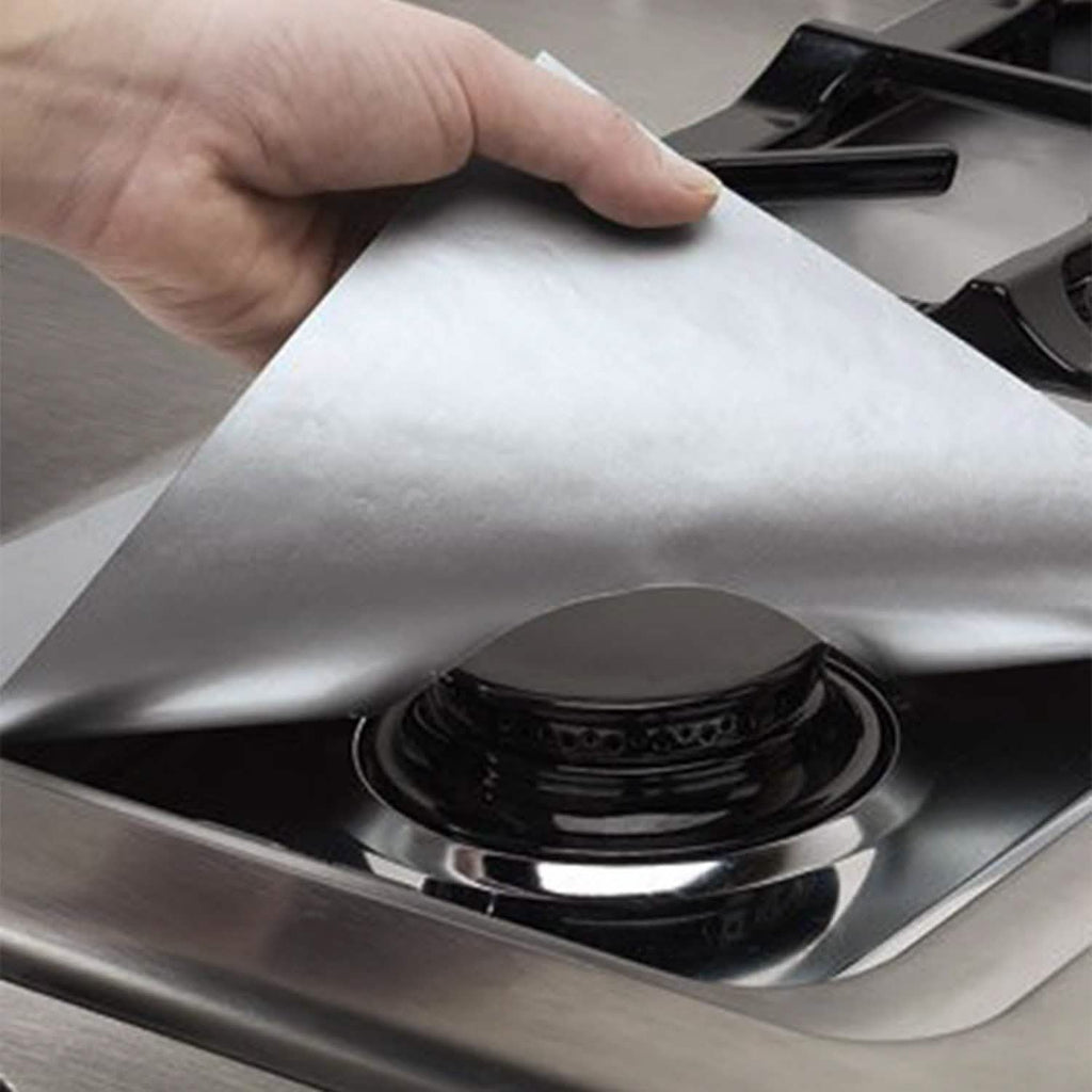 4-Pack: Reusable Nonstick Overtop Burner Protector Liner by DailySale