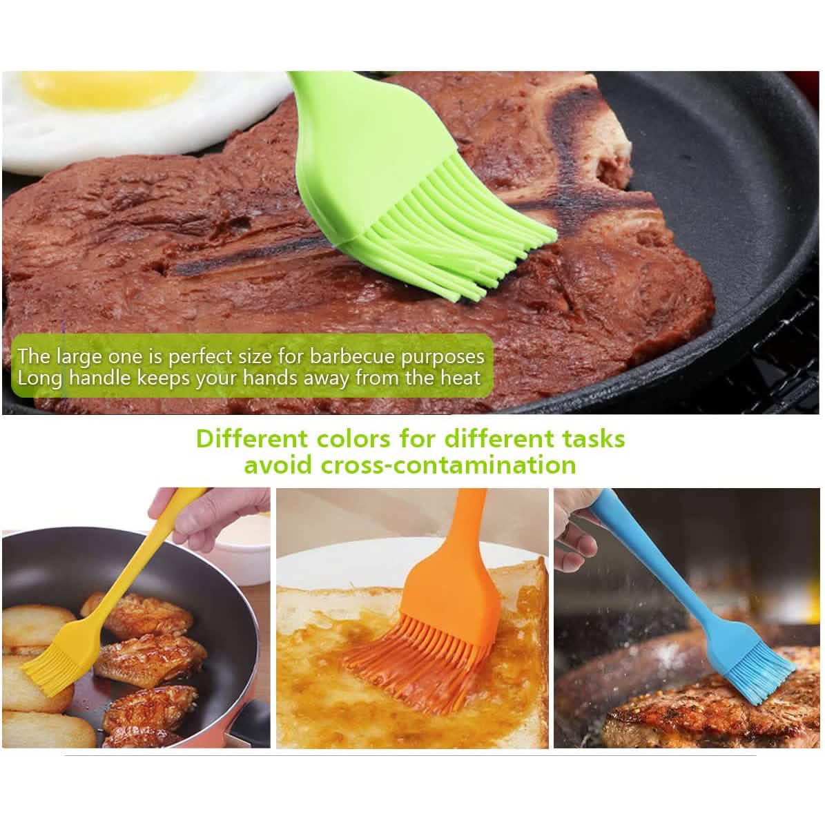 4-Pack: Silicone Basting Pastry Brush by DailySale