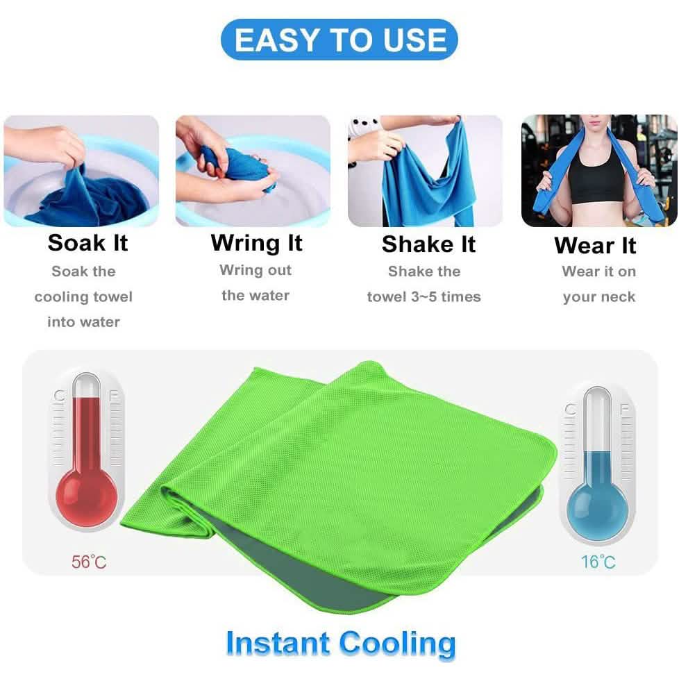 4-Pack: Soft Breathable Cooling Towel by DailySale