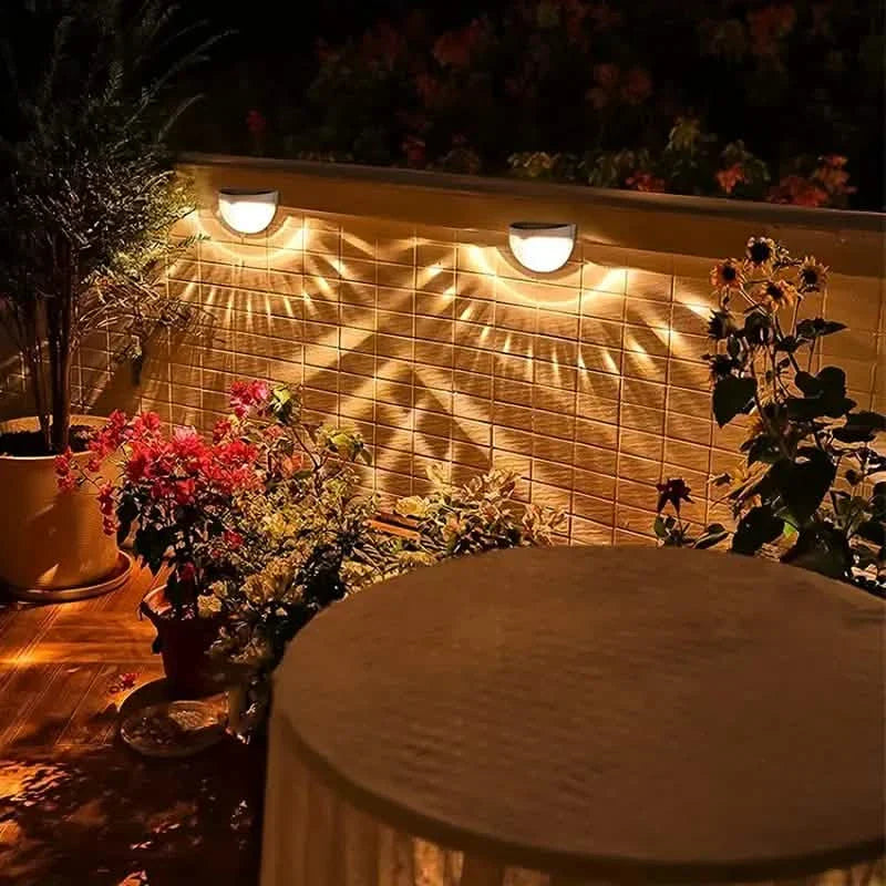 4-Pack: Solar Fence Lights Solar Deck Lights by DailySale
