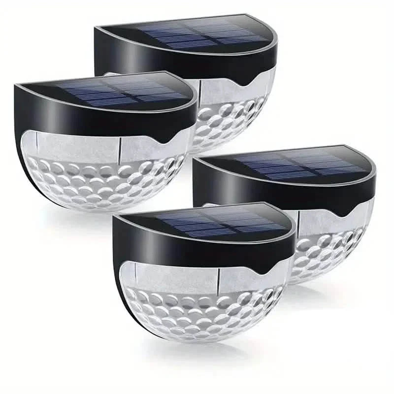 4-Pack: Solar Fence Lights Solar Deck Lights by DailySale