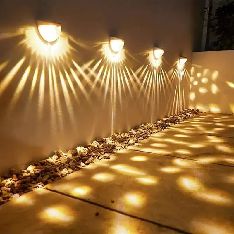 4-Pack: Solar Fence Lights Solar Deck Lights by DailySale